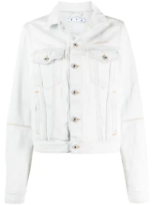 all white denim jacket