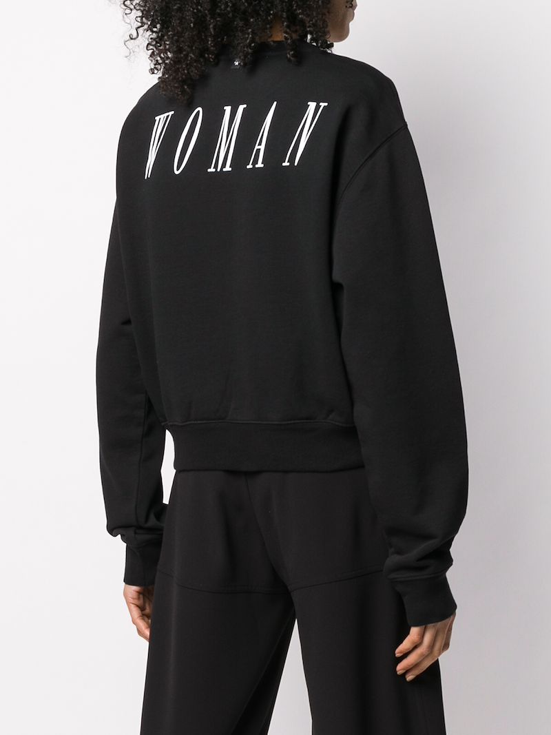 OFF-WHITE SPRAY ARROW CROPPED SWEATSHIRT