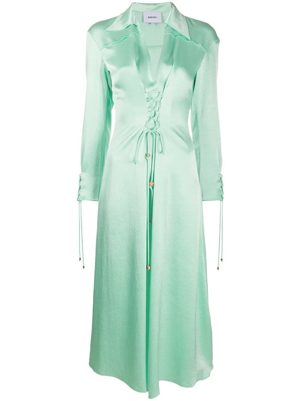 Nanushka Midikleid Mit Spitze zpwkz nKnjU Nanushka Midikleid Mit Spitze zpwkz nKnjU