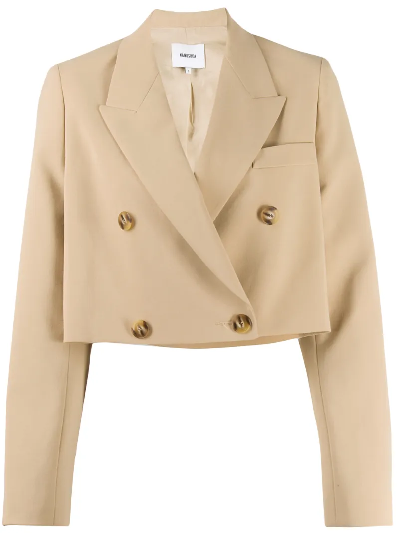 NANUSHKA MOSCOT CROPPED BLAZER