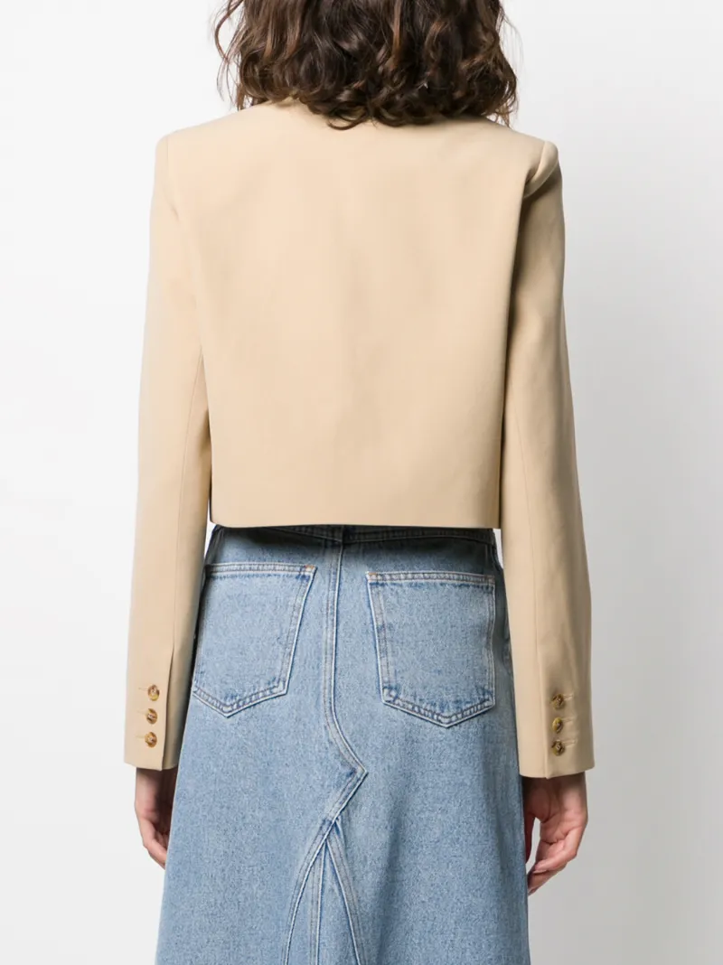 NANUSHKA MOSCOT CROPPED BLAZER