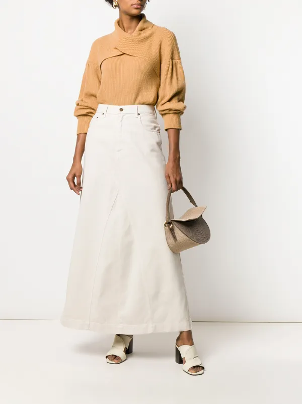 nanushka denim skirt