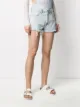 Off-White bleached-effect denim shorts