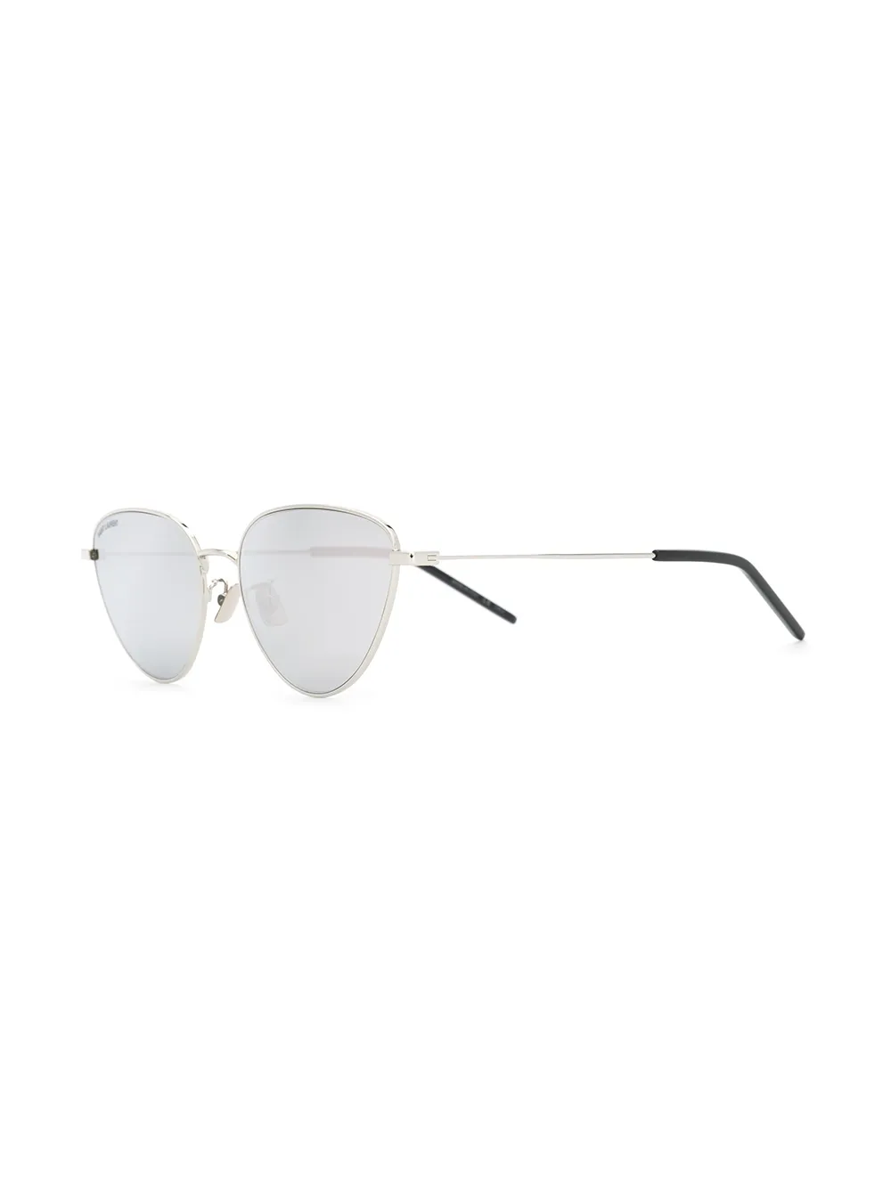 Saint Laurent Eyewear Zonnebril met kattenoog montuur - Zilver