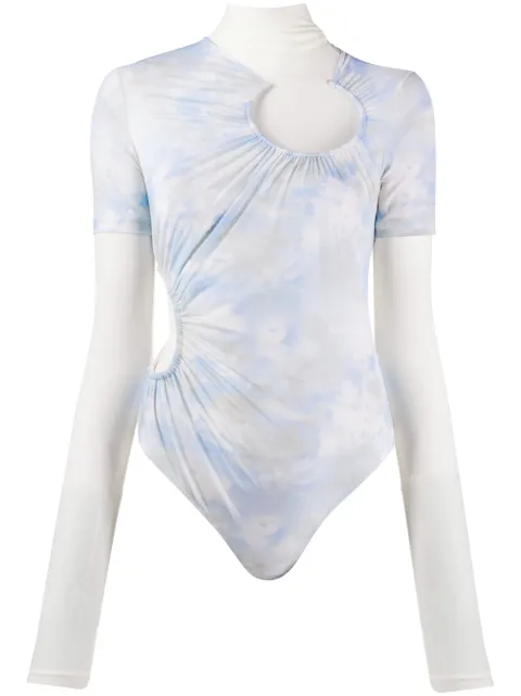 Off-White tie-dye layered bodysuit