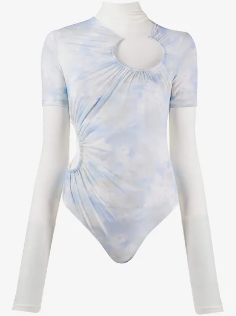 Off-White tie-dye layered bodysuit