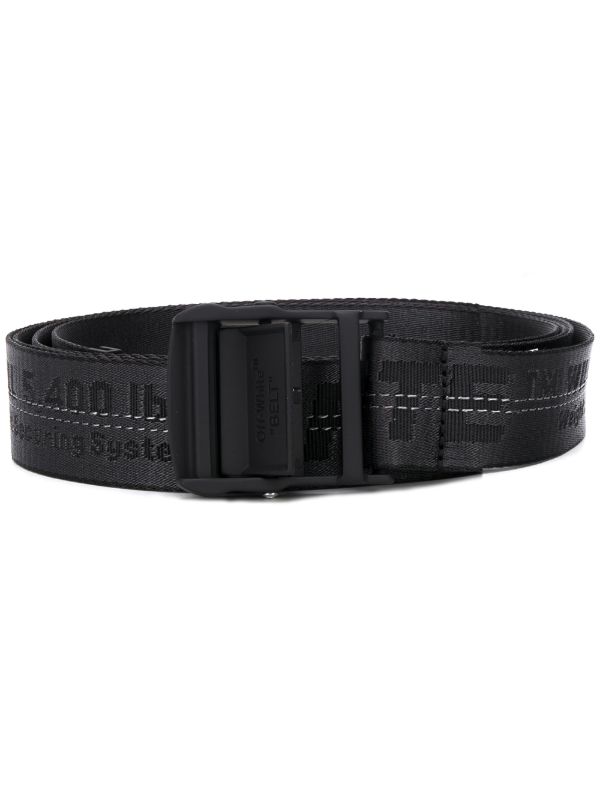 black off white industrial belt