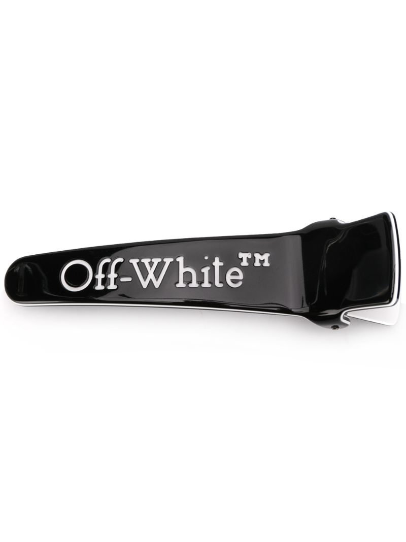 OFF-WHITE LOGO HAIR CLIP