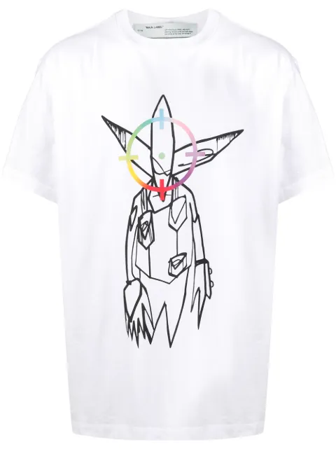 off white futura alien tee