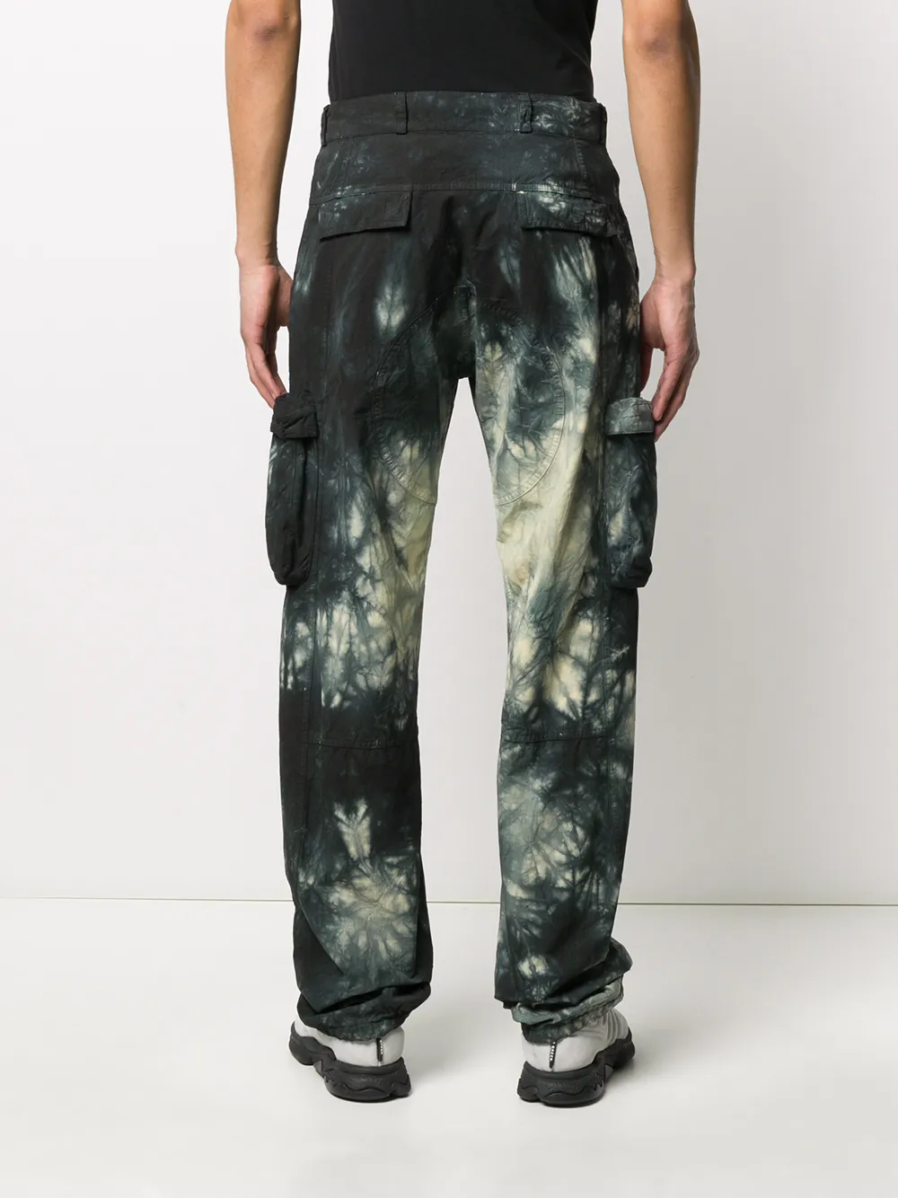 off white tie dye pants