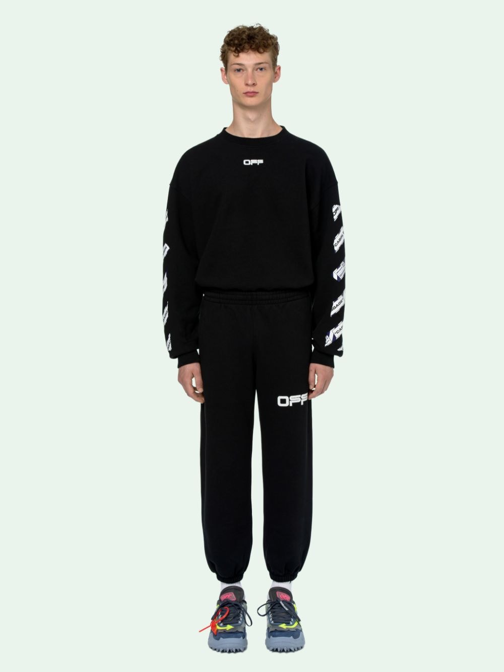 off white airport tape sweatpants