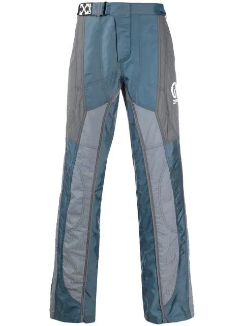Off-White panelled straight-leg trousers