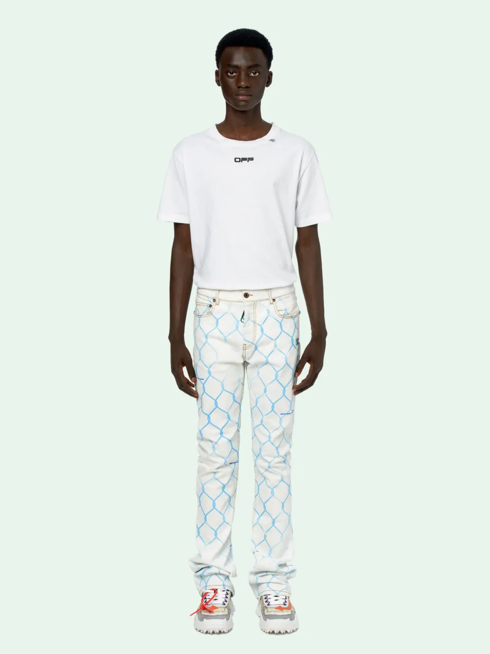 FENCE SKINNY BLEACHED JEANS OffWhite™ Official Site