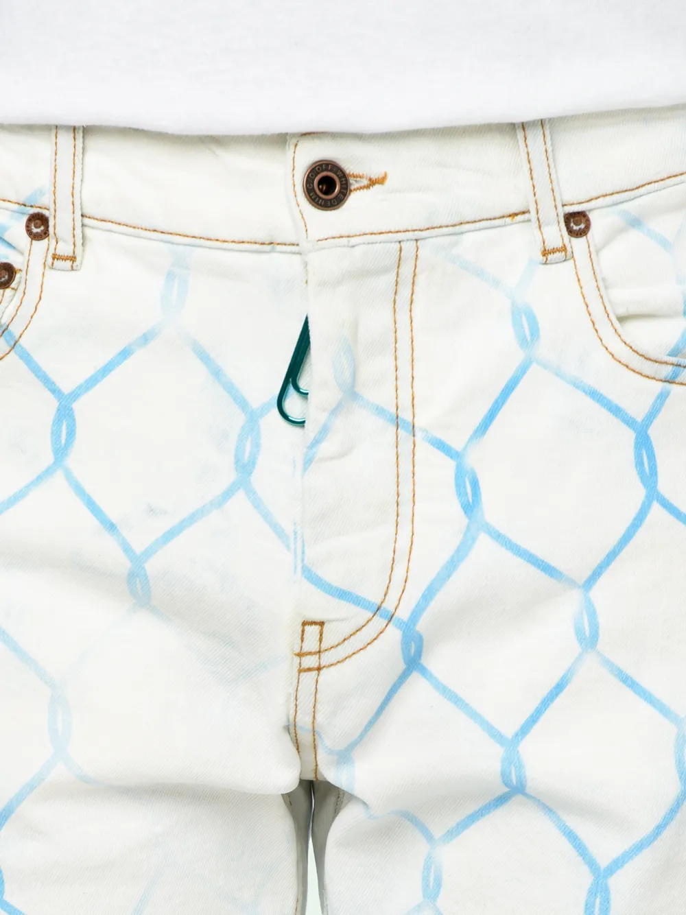 FENCE SKINNY BLEACHED JEANS OffWhite™ Official Site
