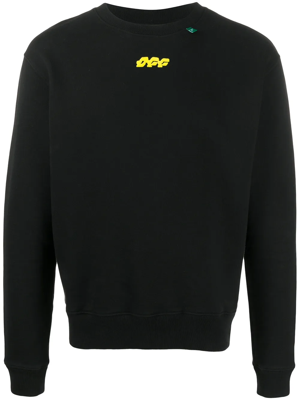 фото Off-white толстовка с круглым вырезом и вышивкой