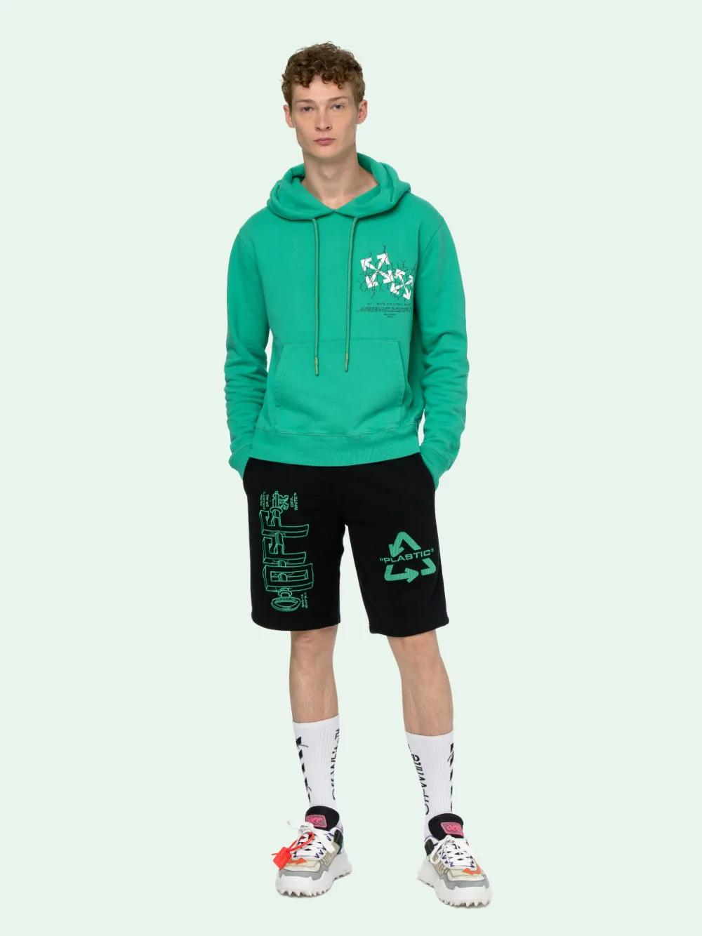 FANCE ARROWS HOODED SWEATSHIRT | Off 
