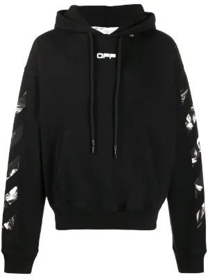 Off-White Caravaggio Crowning Print Hoodie | Black | FARFETCH