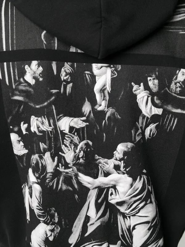 Off-White Caravaggio Print Hoodie | Black | FARFETCH