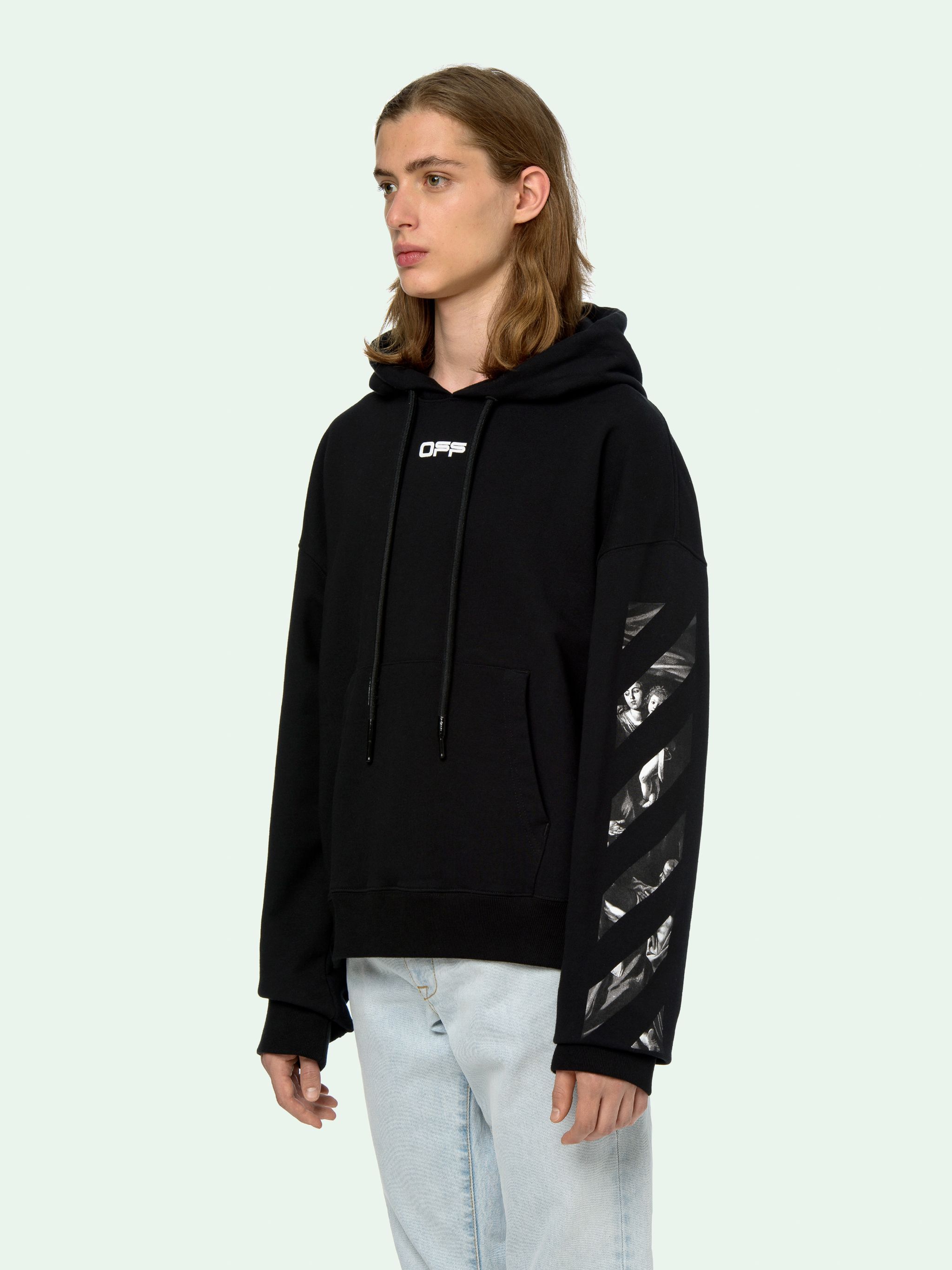 off white caravaggio square hoodie