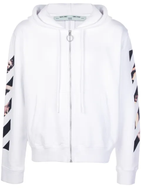 white zipper sweater