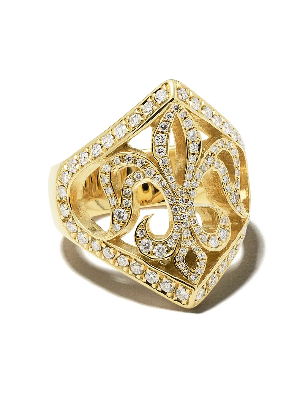 Loree Rodkin золотое кольцо Maltese с бриллиантами