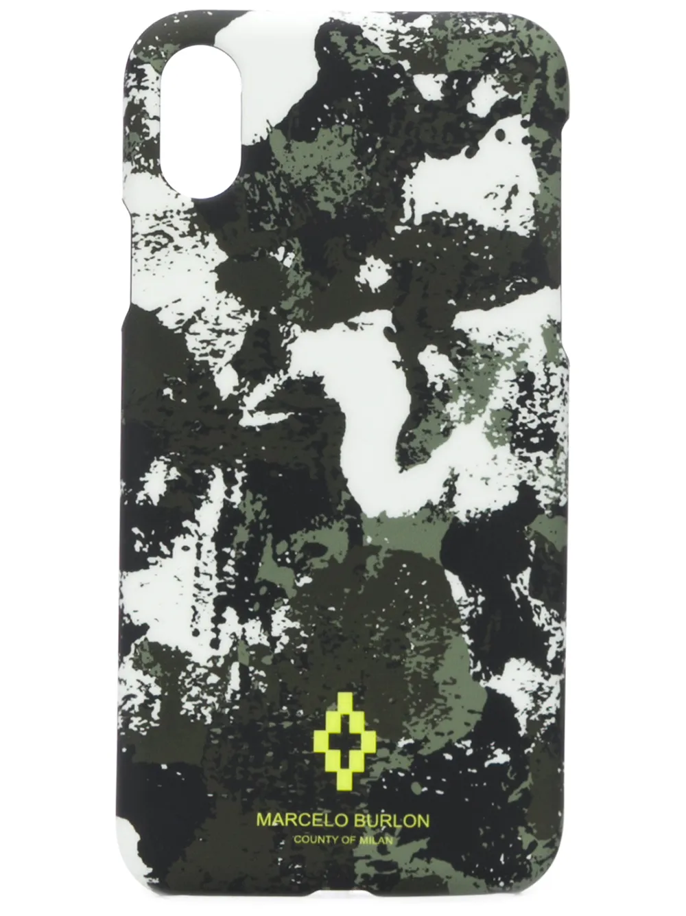 COUNTY OF MILAN Cross Camo iPhone XS case · One Size
