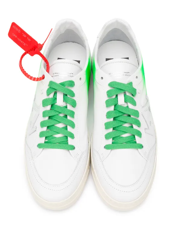 off white green sneakers