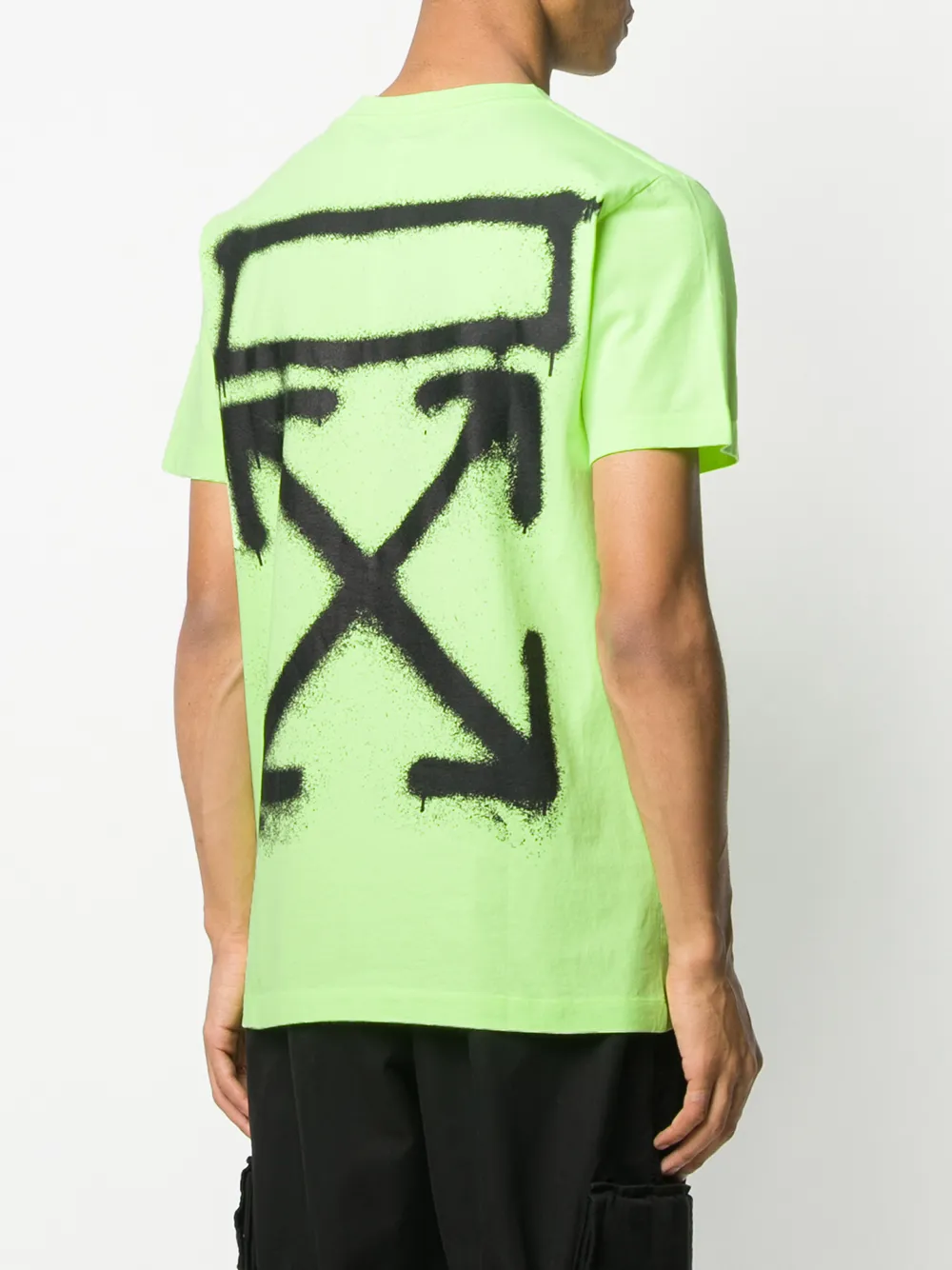 off white neon green shirt