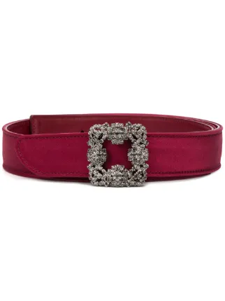 manolo blahnik belt pink