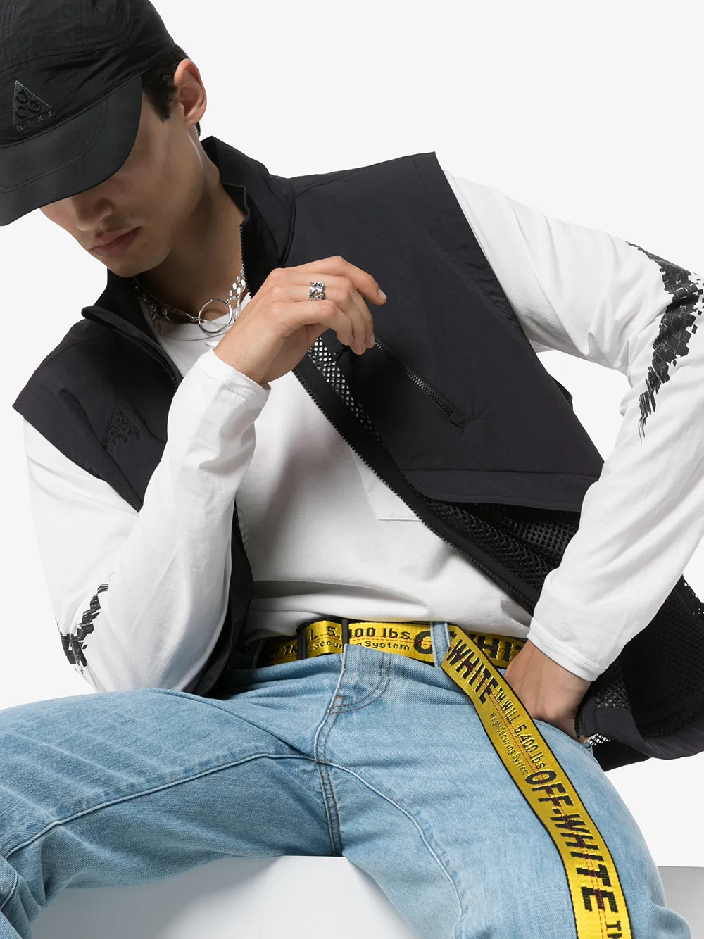 OFF-WHITE OFF-WHITE YELLOW INDUSTRIAL BELT,OMRB012R20647001600014752323