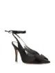 Image 2 of The Attico ankle-wrap satin pumps