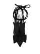 The Attico ankle-wrap satin pumps