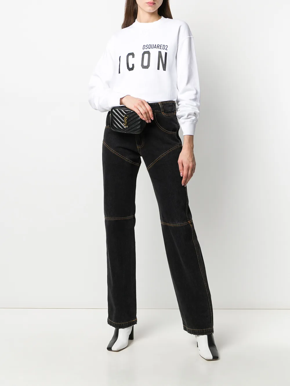 Dsquared2 Sweater met print - Wit