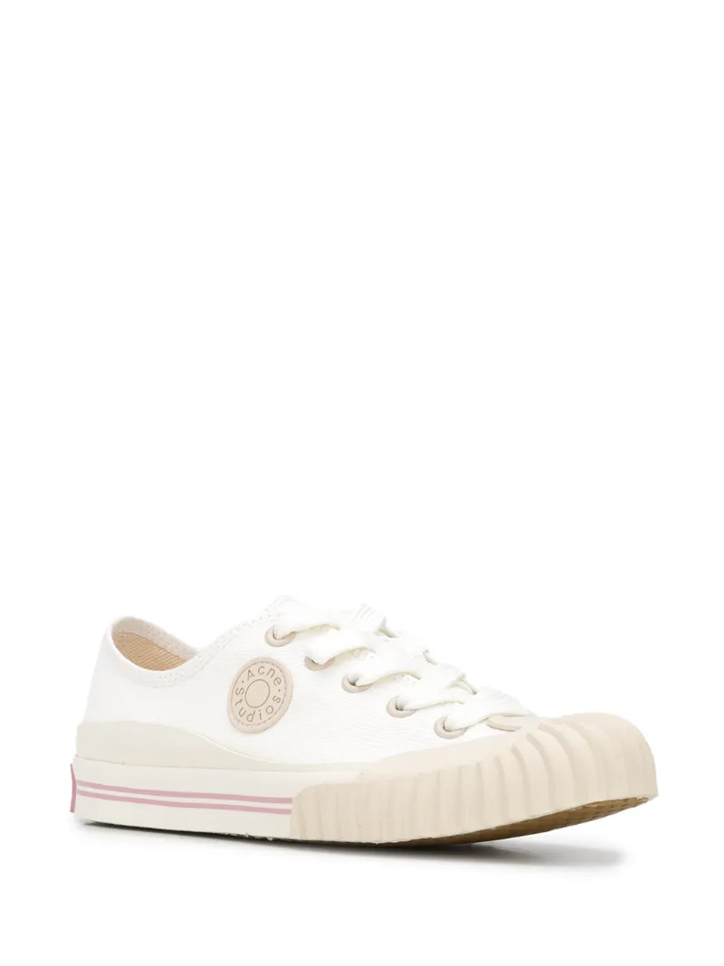 ACNE STUDIOS LOGO PATCH CANVAS SNEAKERS