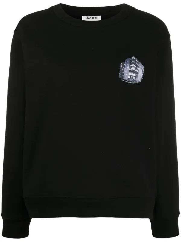 acne studios black sweatshirt