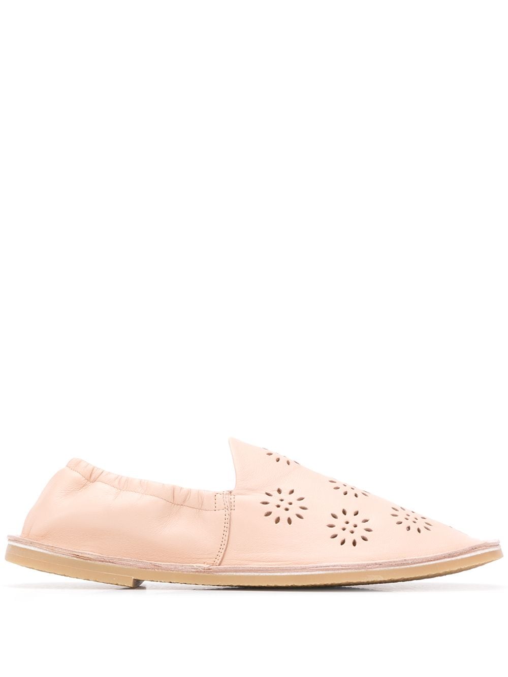 Acne Studios Perforated Loafers In Pink