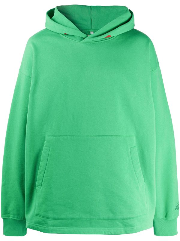 acne green hoodie