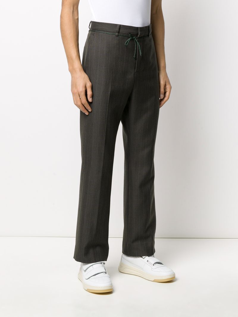 Shop Acne Studios Hose Mit Gittermuster In Brown