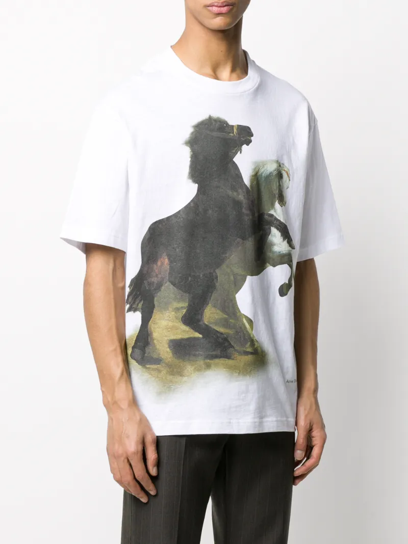 ACNE STUDIOS HORSE-PRINT T-SHIRT