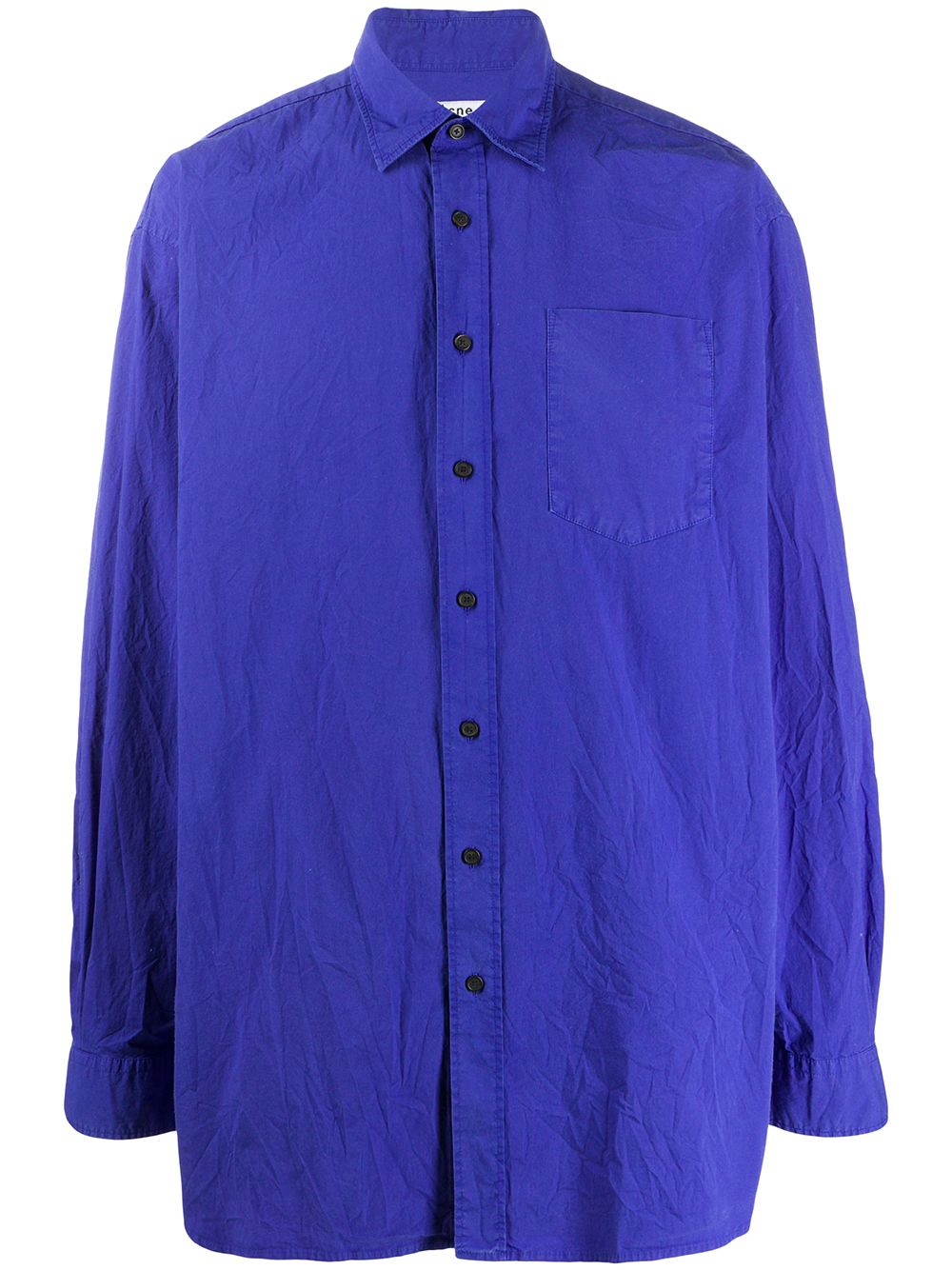 Acne Studios Oversized Buttoned Shirt In Blue