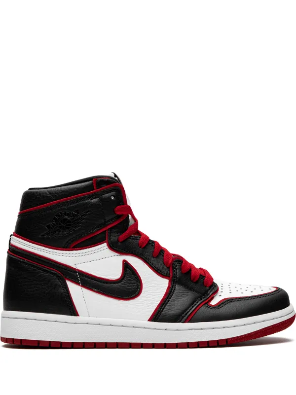 Shop black \u0026 red Jordan Air Jordan 1 High OG bloodline / meant to fly with  Express Delivery - Farfetch