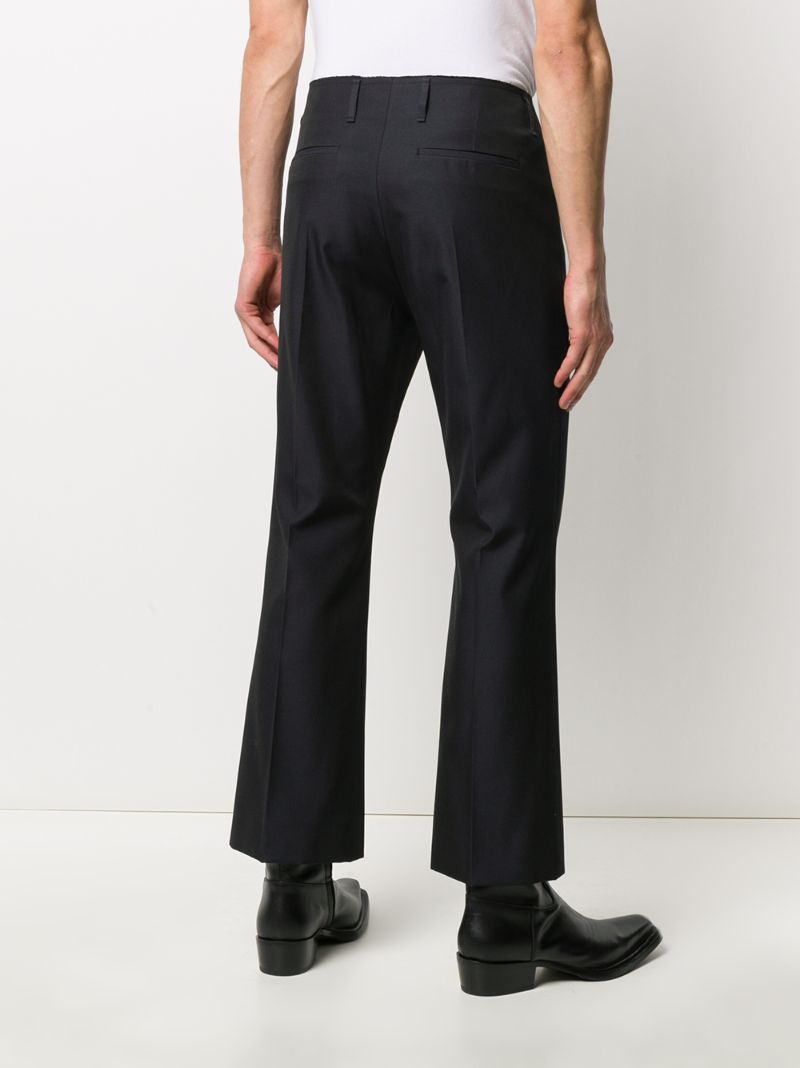 Shop Acne Studios Boot-cut Cropped Trousers In Black