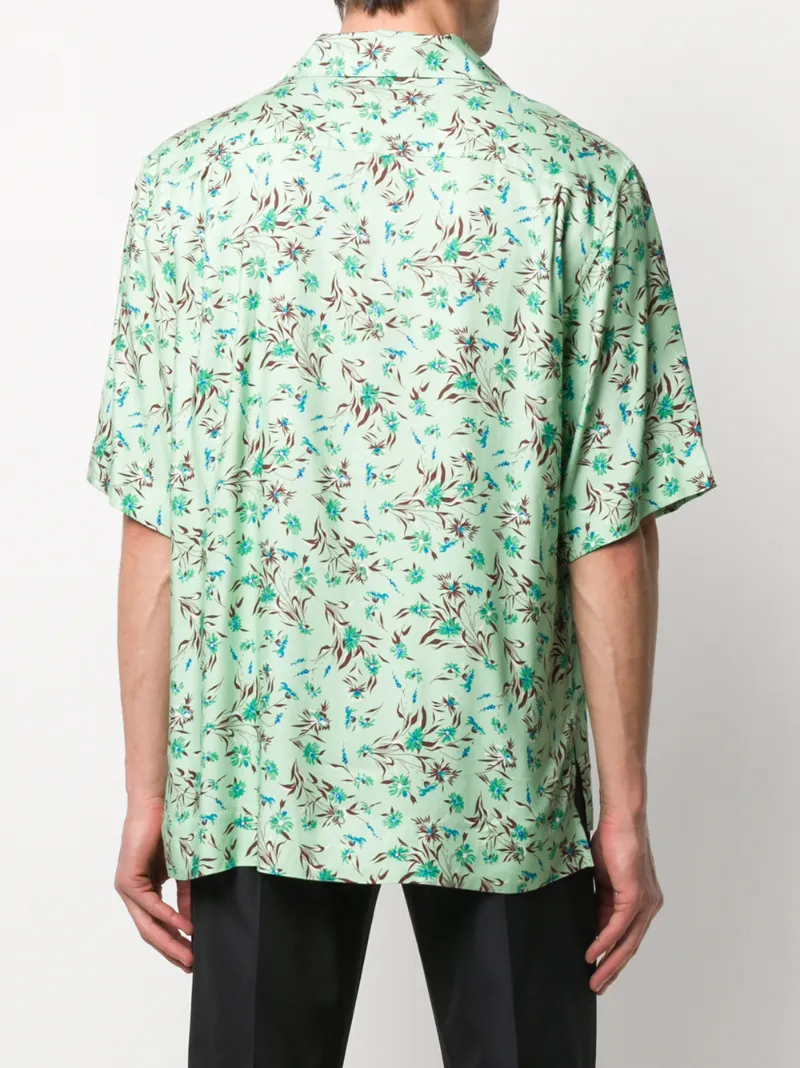 ACNE STUDIOS FLORAL PRINT SHORT-SLEEVE SHIRT