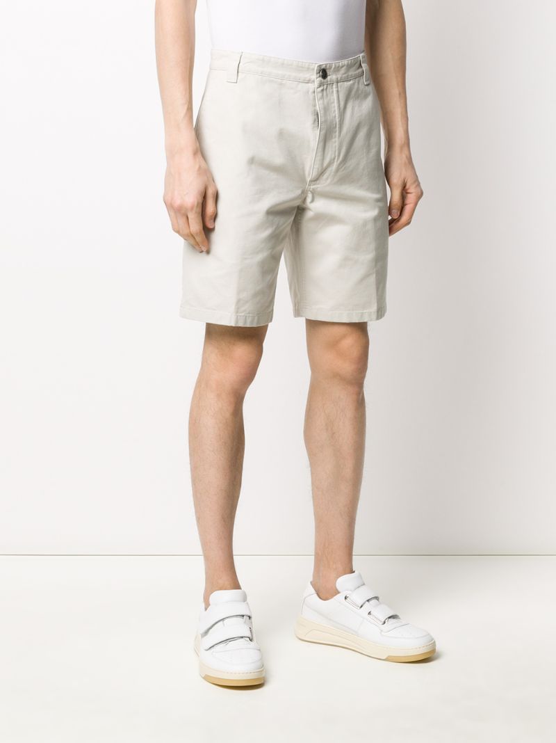 Shop Acne Studios Straight-leg Shorts In Neutrals