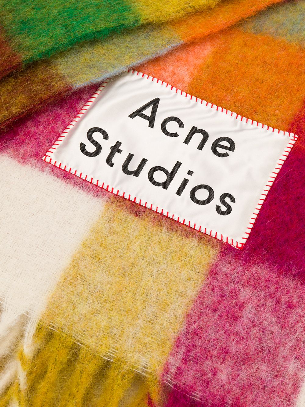 фото Acne studios клетчатый шарф