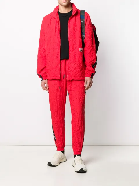crinkle track pants