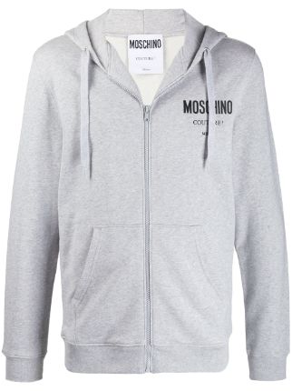 moschino hoodie zip