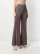 M Missoni metallic jersey flared trousers