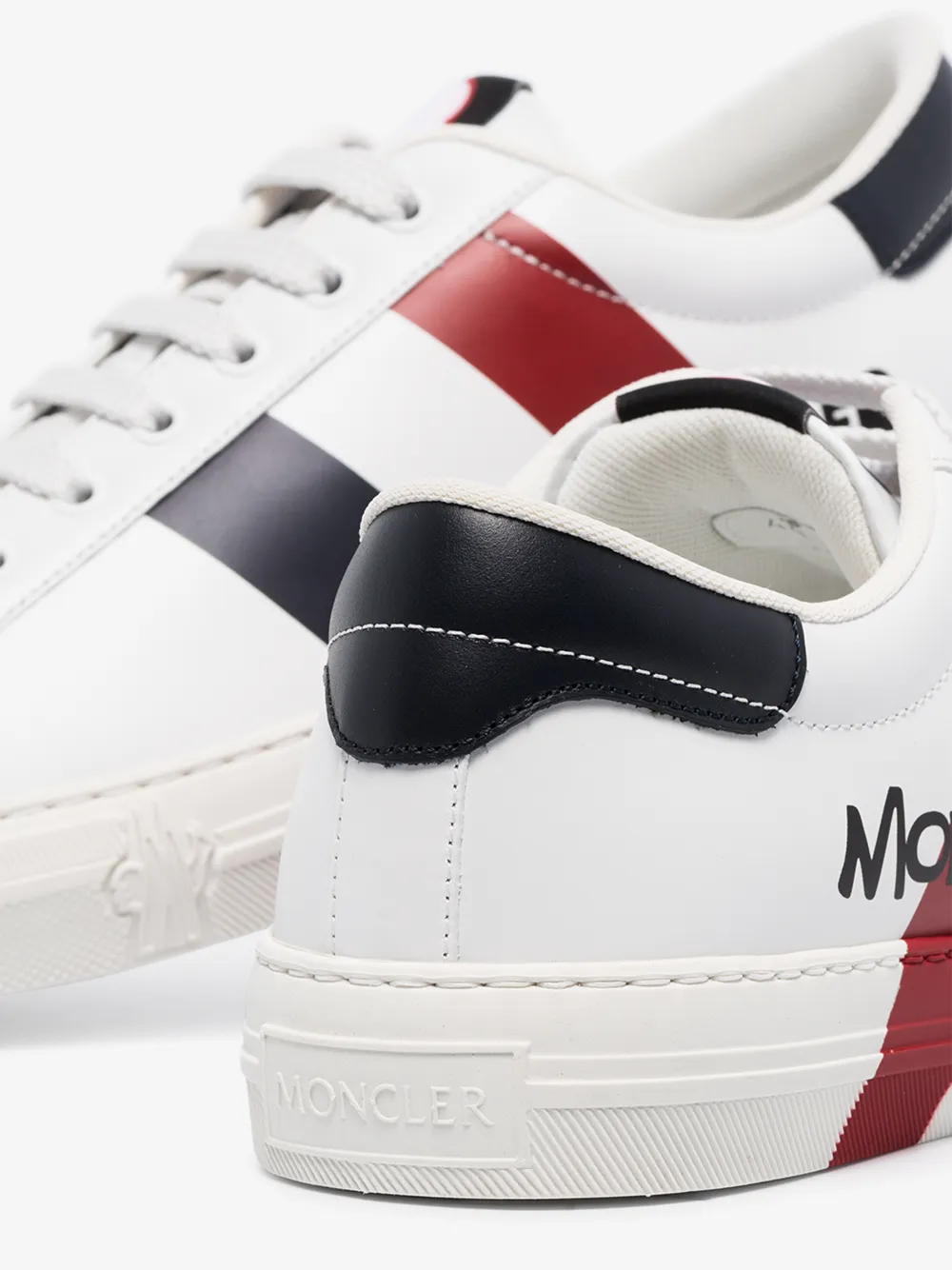 MONCLER MONCLER WHITE MONTPELLIER SNEAKERS,4M7124601A5U14754681