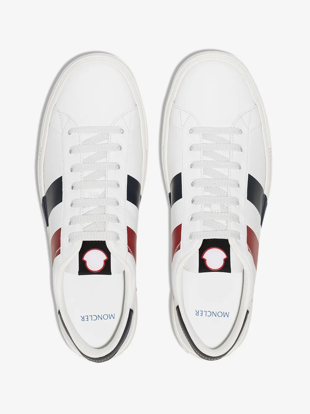 MONCLER MONCLER WHITE MONTPELLIER SNEAKERS,4M7124601A5U14754681